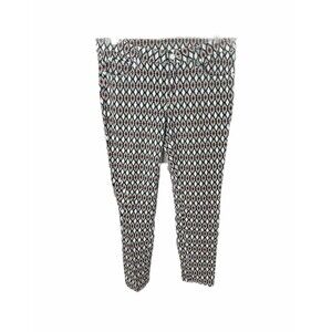 Bisou Bisou Women’s Jean's White Michele Bohbot Aztec Patterned Size 12 x 29
